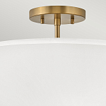 Потолочный светильник с двухслойным белым текстильным абажуром Hinkley варинант исполнения - 16 | Loft Concept в Москве