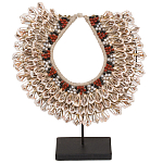 Этническое ожерелье из ракушек на подставке Ethnic Necklace Lacy Shells Beige варинант исполнения - 1 | Loft Concept в Москве