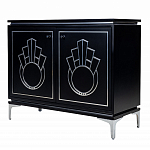 Черный комод в стиле арт-деко Luciano варинант исполнения - 2 | Loft Concept в Москве