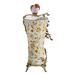 Ваза фарфоровая с птицей на бронзовой ветке Garden of Eden варинант исполнения - 4 | Loft Concept в Москве