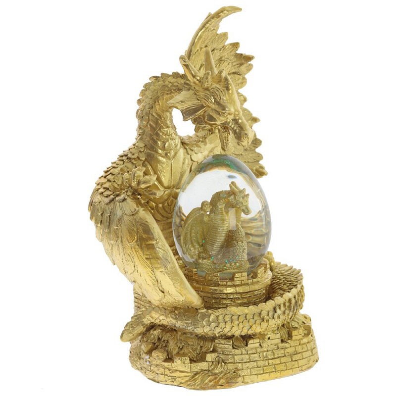    Dragon Guarding a Glass Egg Gold      | Loft Concept 