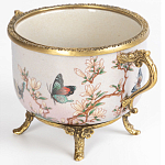 Фарфоровая чаша с бронзовыми элементами Eden Garden варинант исполнения - 2 | Loft Concept в Москве