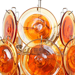 Люстра из оранжевых стеклянных дисков OrangeGlowing Reflectors варинант исполнения - 1 | Loft Concept в Москве