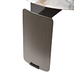 Столик журнальный с круглой мраморной столешницей на трех опорах Marble Stone Drawing варинант исполнения - 5 | Loft Concept в Москве