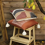 Подушка декоративная с геометрическим узором и плетенными вставками Divine Abstractions варинант исполнения - 6 | Loft Concept в Москве