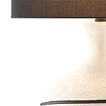 Настольная лампа фактурная с черными круговыми линиями на корпусе Recess варинант исполнения - 1 | Loft Concept в Москве