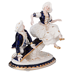 Статуэтка фарфоровая Влюбленная пара Charming Statuette варинант исполнения - 1 | Loft Concept в Москве