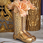 Ваза в форме сапог с рельефной текстурой и ручками Vase Boot варинант исполнения - 3 | Loft Concept в Москве