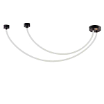 Подвесной светильник с двойными световыми дугами  Luke Lampco Tracer Lamp варинант исполнения - 1 | Loft Concept в Москве