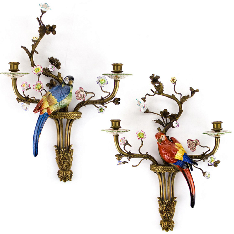  Candlestick Colored Parrots II      | Loft Concept 