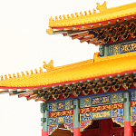 Храм Конфуция Тайвань миниатюра для интерьера в китайском стиле варинант исполнения - 1 | Loft Concept в Москве