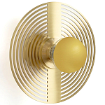 Бра в виде металлического диска Amadis Gold Wall Lamp варинант исполнения - 1 | Loft Concept в Москве