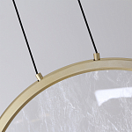 Светодиодный подвесной светильник круглой формы с металлической рамой золотого цвета Marble Glow 47 варинант исполнения - 5 | Loft Concept в Москве