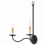 Бра настенное черное с 2-мя лампами Candle Sleeves варинант исполнения - 2 | Loft Concept в Москве