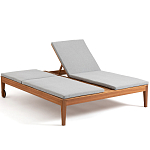 Шезлонг двухместный из эвкалипта Sunset варинант исполнения - 2 | Loft Concept в Москве