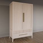 Шкаф платяной Primo с выдвижными ящиками шпон Черный дуб варинант исполнения - 3 | Loft Concept в Москве