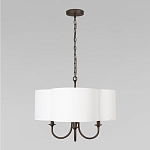 Люстра с белым текстильным абажуром Vitorino  варинант исполнения - 2 | Loft Concept в Москве