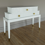 Премиальная Консоль с тремя ящиками Elsa Dreams White варинант исполнения - 1 | Loft Concept в Москве