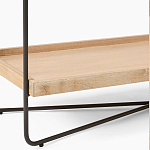 Консоль деревянной столешницей и полкой Wooden Table Top and Shelf варинант исполнения - 3 | Loft Concept в Москве