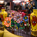 Декоративная статуэтка Yayoi Kusama Flowers that Bloom at Midnight Red варинант исполнения - 3 | Loft Concept в Москве