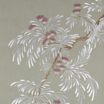 Обои ручная роспись Silk Tree Special Colourway on grey painted Xuan paper варинант исполнения - 1 | Loft Concept в Москве