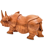Статуэтка деревянная в виде носорога Rhino Horn варинант исполнения - 2 | Loft Concept в Москве