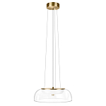 Подвесной светильник  с плоским прозрачным стеклянным плафоном Grada Light варинант исполнения - 2 | Loft Concept в Москве