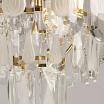 Люстра многоярусная с овальными прозрачными подвесками 28 см Harmonica варинант исполнения - 8 | Loft Concept в Москве