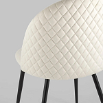 Мягкий стул в бежевом велюре Miruna Chair варинант исполнения - 6 | Loft Concept в Москве