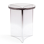 Стол журнальный круглый Acrylic Аether Smoke варинант исполнения - 3 | Loft Concept в Москве