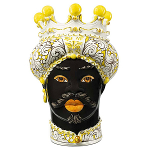 Ваза Vase Moro Man Ornate Yellow