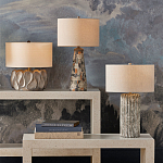 Настольная лампа с каркасом с состаренным эффектом Ancient Column варинант исполнения - 4 | Loft Concept в Москве