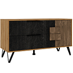 ТВ-тумба с  2-мя ящиками и закрытыми полками Stone Effect варинант исполнения - 2 | Loft Concept в Москве