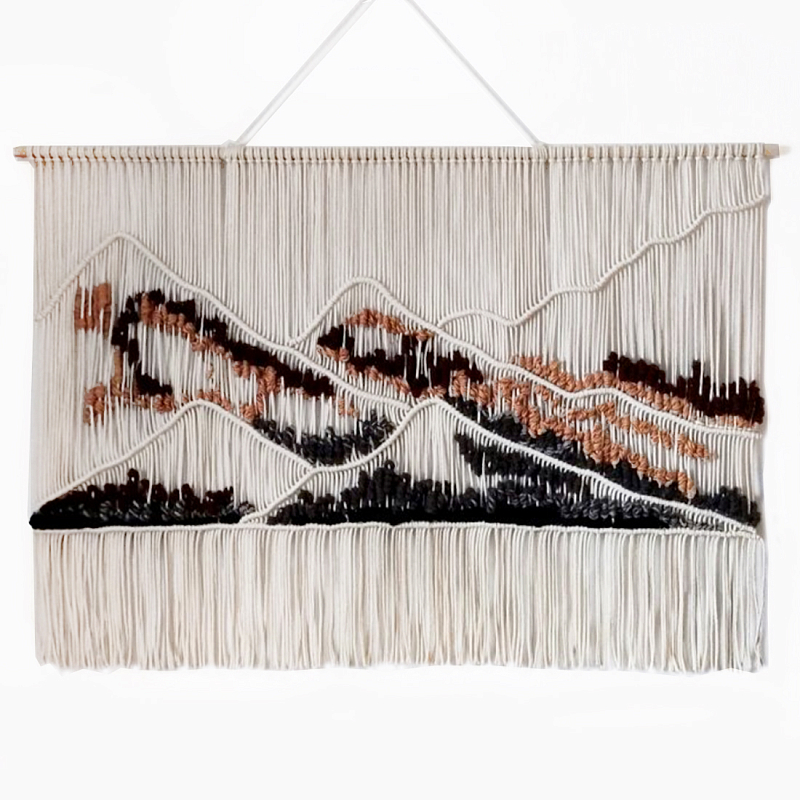 Гобелен ручная работа Wabi-Sabi II Черный Терракотовый ivory ( слоновая кость ) Гобелен ручная работа Wabi-Sabi II Черный Терракотовый ivory ( слоновая кость ) в Москве | Loft Concept