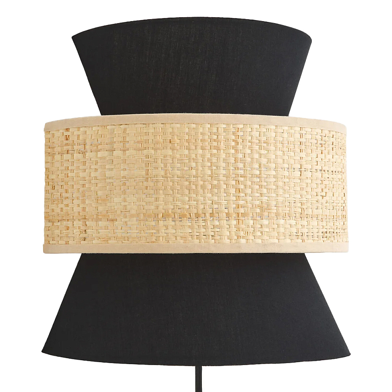     Bonnie Wicker Black Wall Lamp     | Loft Concept 