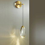 Бра с плафоном в форме капли Crystal Transparent Drop варинант исполнения - 2 | Loft Concept в Москве