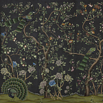 Обои ручная роспись St Laurent Casino metallic silk варинант исполнения - 1 | Loft Concept в Москве