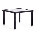 Обеденный комплект из искуственного ротанга Vintara черный варинант исполнения - 11 | Loft Concept в Москве