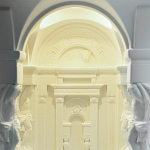 Встраиваемый в стену гипсовый светильник под покраску с колоннами и арками в античном стиле Antiquity Athena варинант исполнения - 11 | Loft Concept в Москве