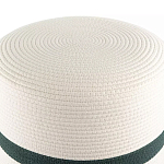 Пуф с плетеной светло-бежевой обивкой Serene Holidays варинант исполнения - 2 | Loft Concept в Москве