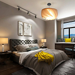 Подвесной светильник с белыми изящными декоративными лепестками Volumetric Petal Lamp варинант исполнения - 6 | Loft Concept в Москве