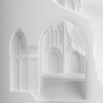 Встраиваемый в стену гипсовый светильник под покраску с эффектом разрушенной стены Antiquity Athena варинант исполнения - 8 | Loft Concept в Москве