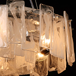 Люстра круглая с подвесными прямоугольными пластинами из стекла Glacier Panels варинант исполнения - 5 | Loft Concept в Москве