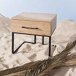 Тумба прикроватная с ящиком в стиле лофт Urban Style Space 2 варинант исполнения - 6 | Loft Concept в Москве