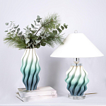 Настольная лампа с абажуром Green Wave варинант исполнения - 2 | Loft Concept в Москве