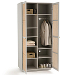 Шкаф с двумя дверцами из плетеного ротанга Tomio Wicker Furniture варинант исполнения - 4 | Loft Concept в Москве