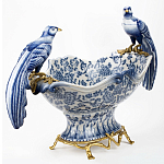 Фарфоровая чаша с птицами Blue and White варинант исполнения - 2 | Loft Concept в Москве