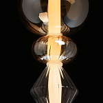 Подвесной светильник с вертикальной композицией из прозрачных и янтарных стеклянных шаров и ромбов Gabriel Scott Luna варинант исполнения - 5 | Loft Concept в Москве