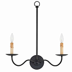 Бра настенное черное с 2-мя лампами Candle Sleeves варинант исполнения - 3 | Loft Concept в Москве