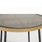 Барный столик с круглой плетеной столешницей Wicker Table Top варинант исполнения - 5 | Loft Concept в Москве
